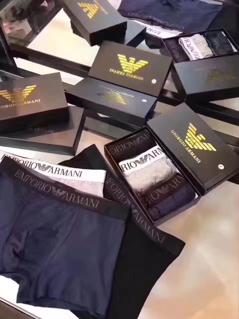 Emporio Armani Men's Boxer Briefs - 3-Piece Box