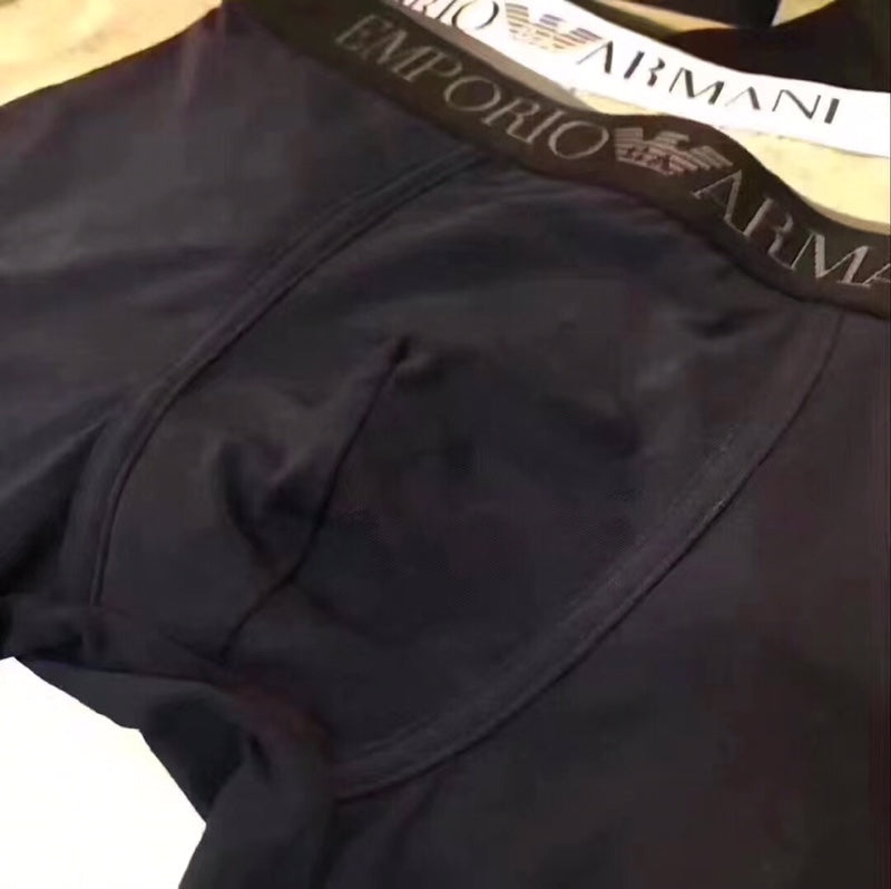Armani Broad Logo Waistbands Men's Boxer Briefs - 4-Piece Box