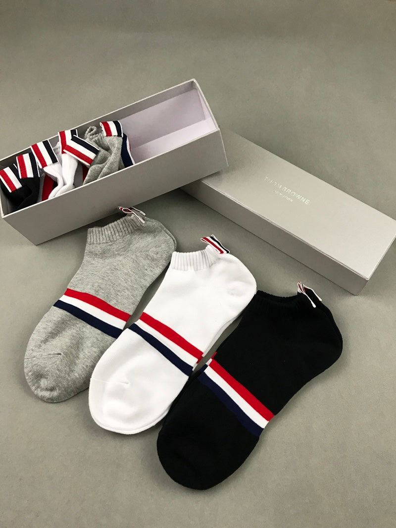 Thom Browne Cotton Crew Socks - 6-Pair Set