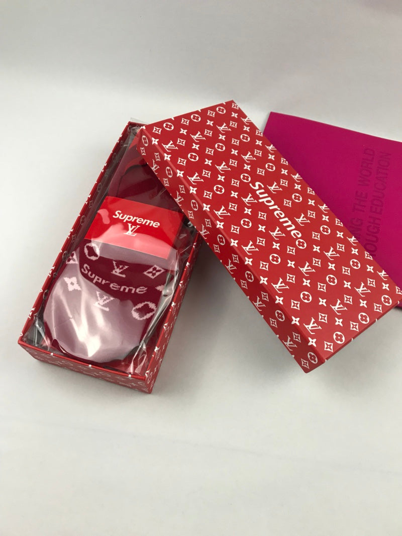 Louis Vuitton x Supreme Cotton Visible Colour, Cuff And Emblem Details No-Show Socks - 5-Pair Set
