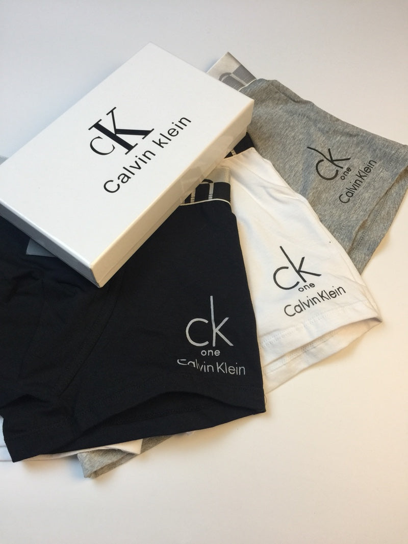 Calvin Klein All-Over Geometric Logo Patterns Men's Boxer Briefs - 3-Piece Box