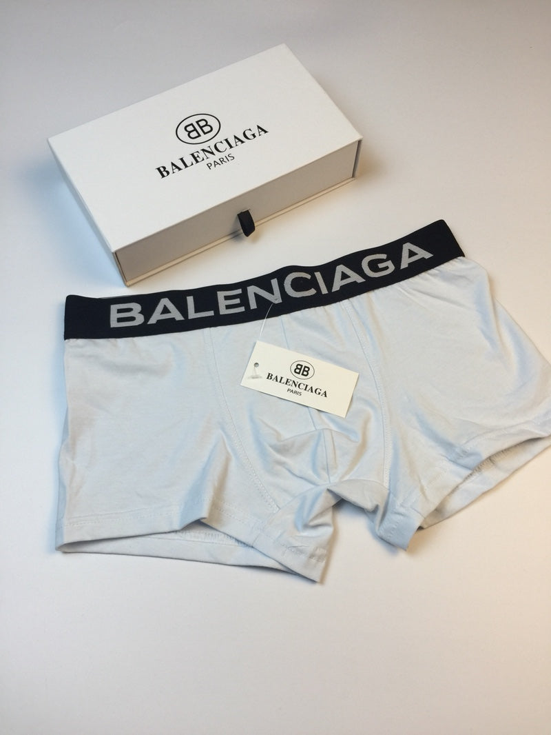 Balenciaga Contrast Logo Waistbands Men's Boxer Briefs - 3-Piece Box