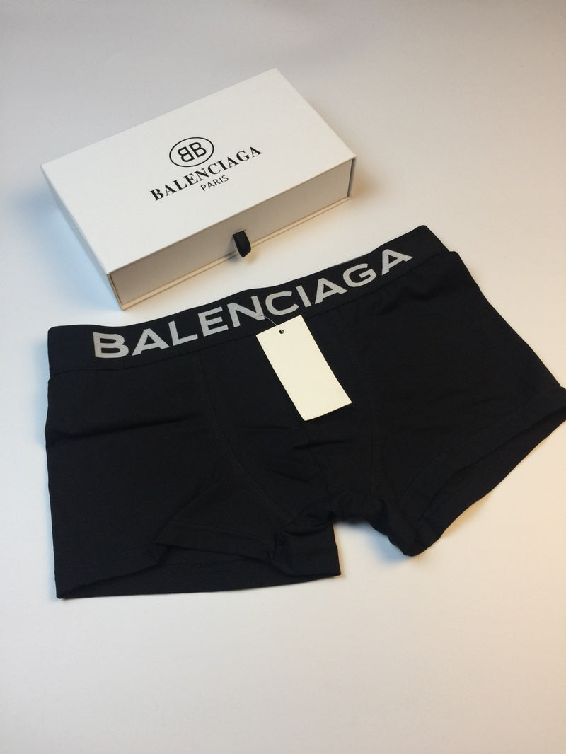 Balenciaga Contrast Logo Waistbands Men's Boxer Briefs - 3-Piece Box