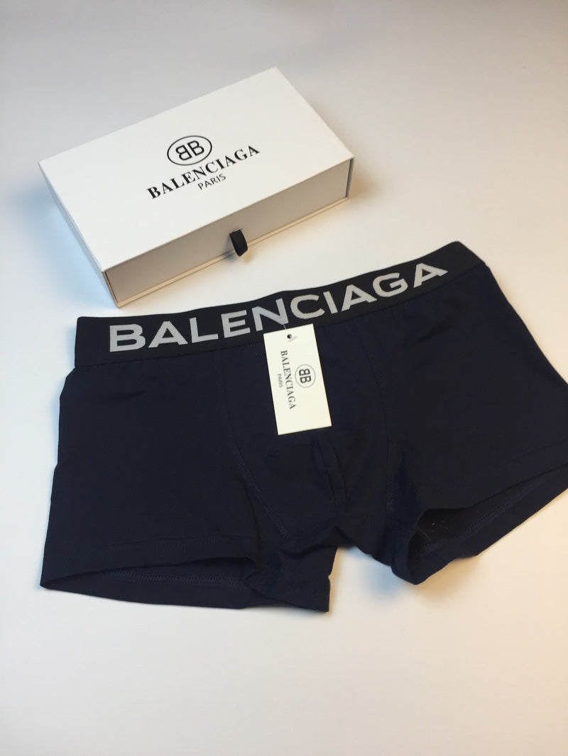 Balenciaga Contrast Logo Waistbands Men's Boxer Briefs - 3-Piece Box