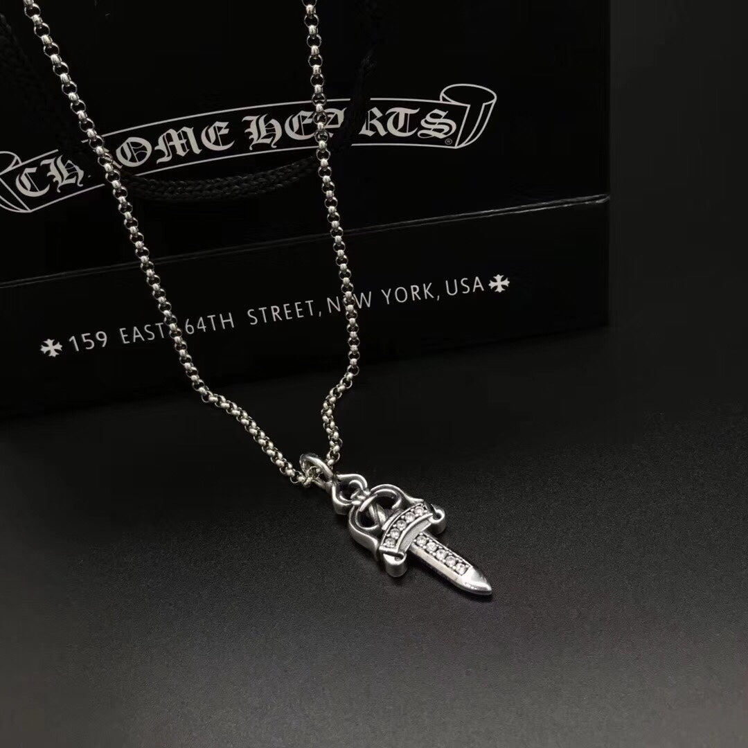 Martin Graham pendant necklace in polished metal-tone – main product view