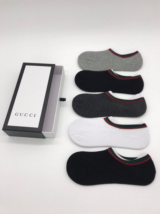 Gucci Cotton Short Socks - 5-Pair Pack