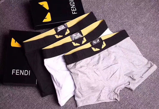 Fendi Eye-Shaped Waistband Motifs Men's Boxer Briefs