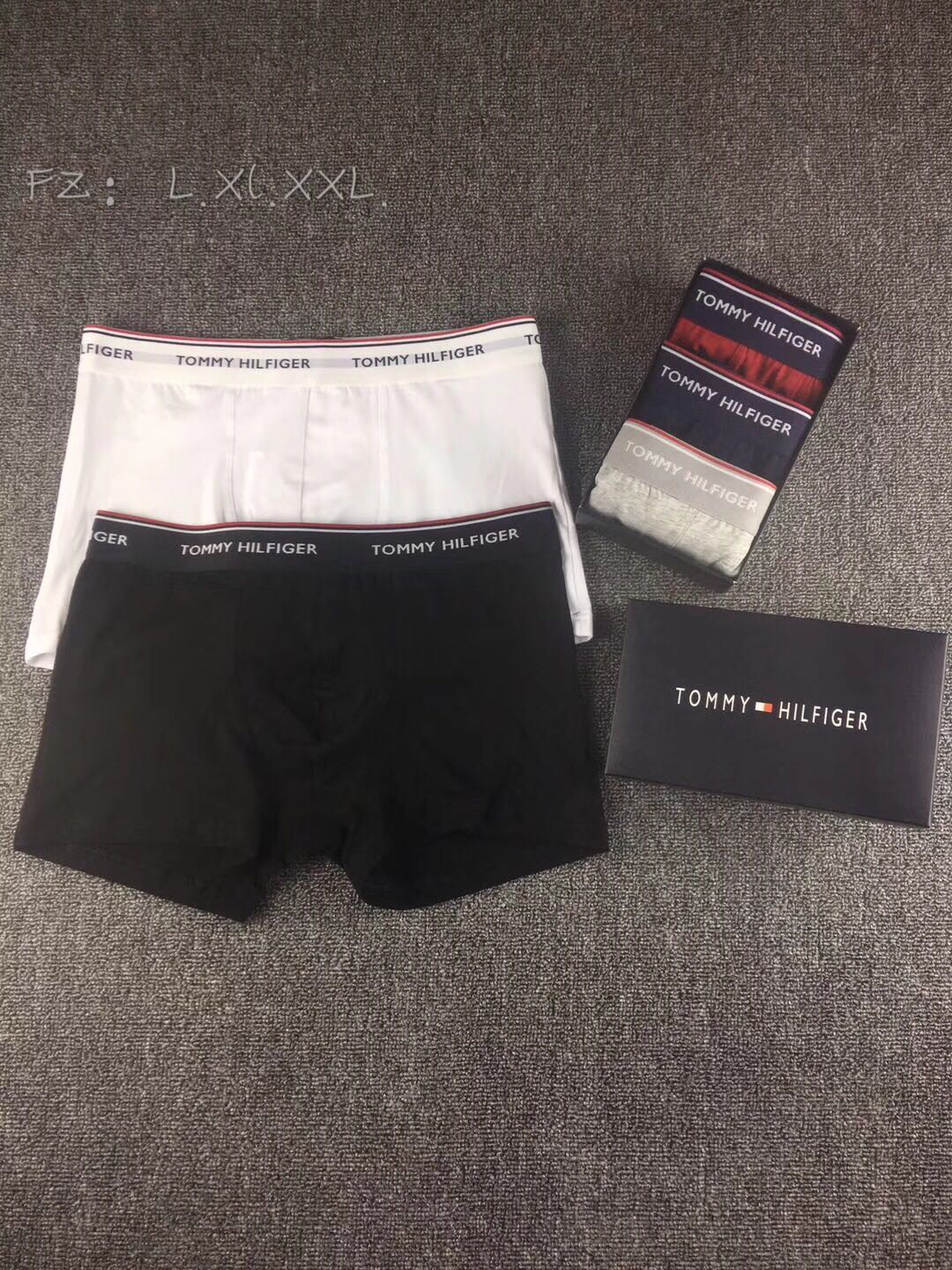 Tommy Hilfiger Odell Visible Colour, Waistband And Emblem Details Men's Boxer Briefs - 3-Piece Box