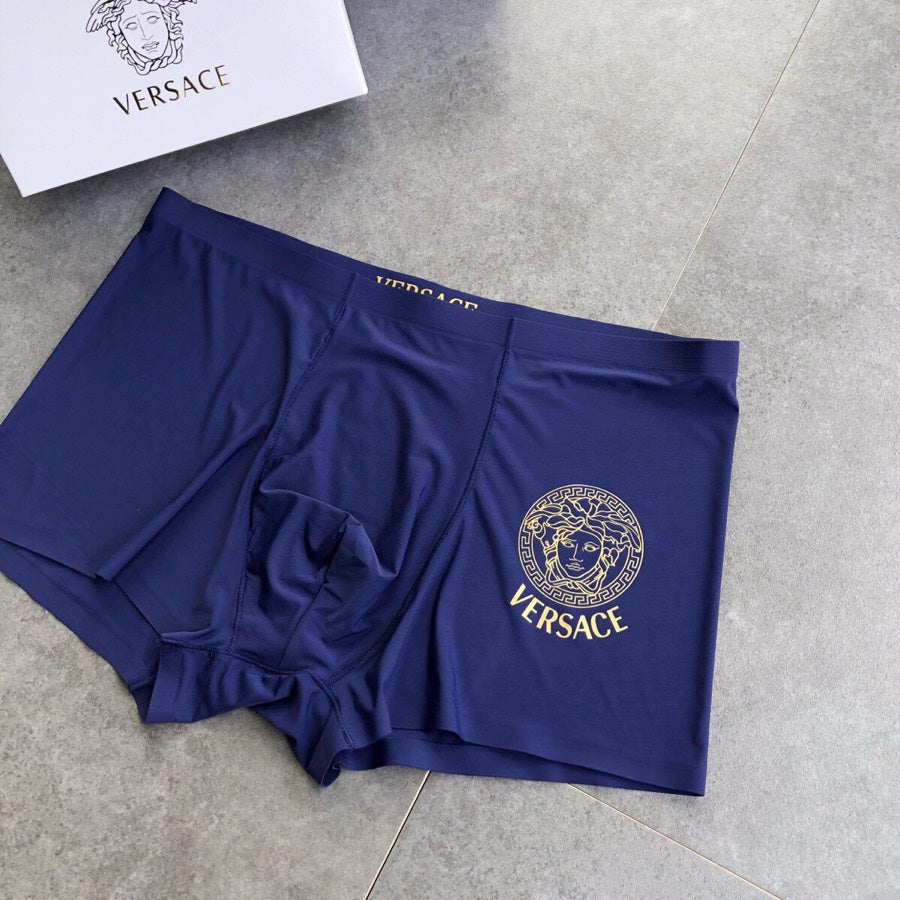 Versace Gold Medusa Silky-Knit Boxer Briefs