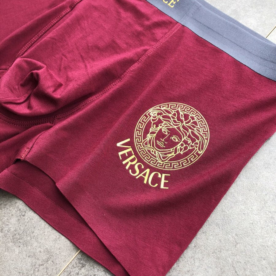 Versace Medallion Details Men's Boxer Briefs - 3-Piece Box