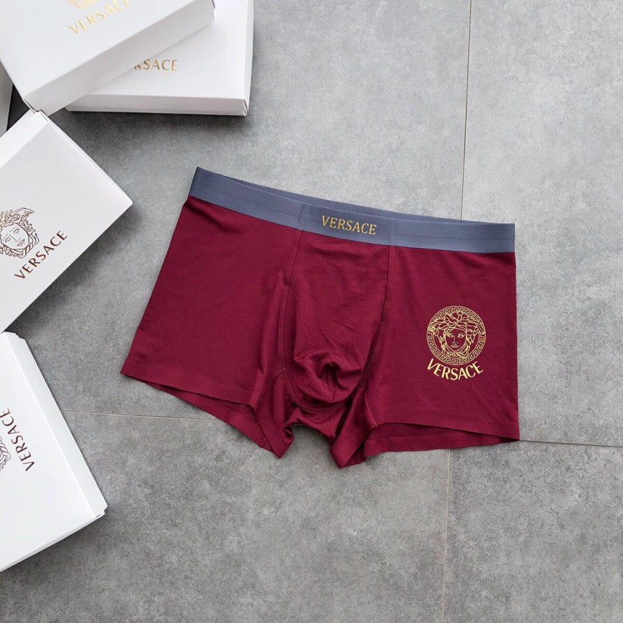 Versace Medallion Details Men's Boxer Briefs - 3-Piece Box