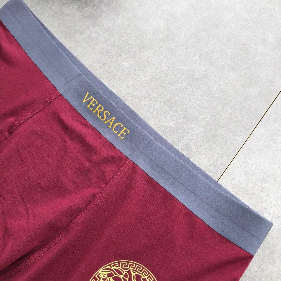Versace Medallion Details Men's Boxer Briefs - 3-Piece Box