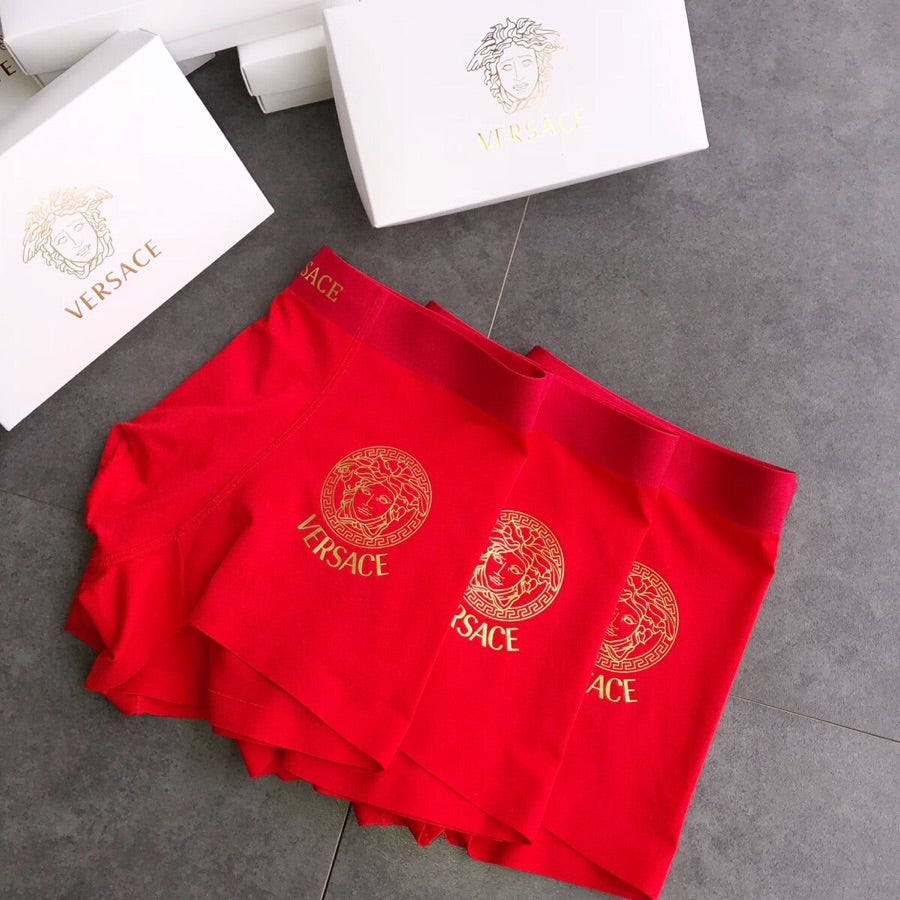 Versace Red Medusa Modal-Blend Boxer Briefs - Box of 3