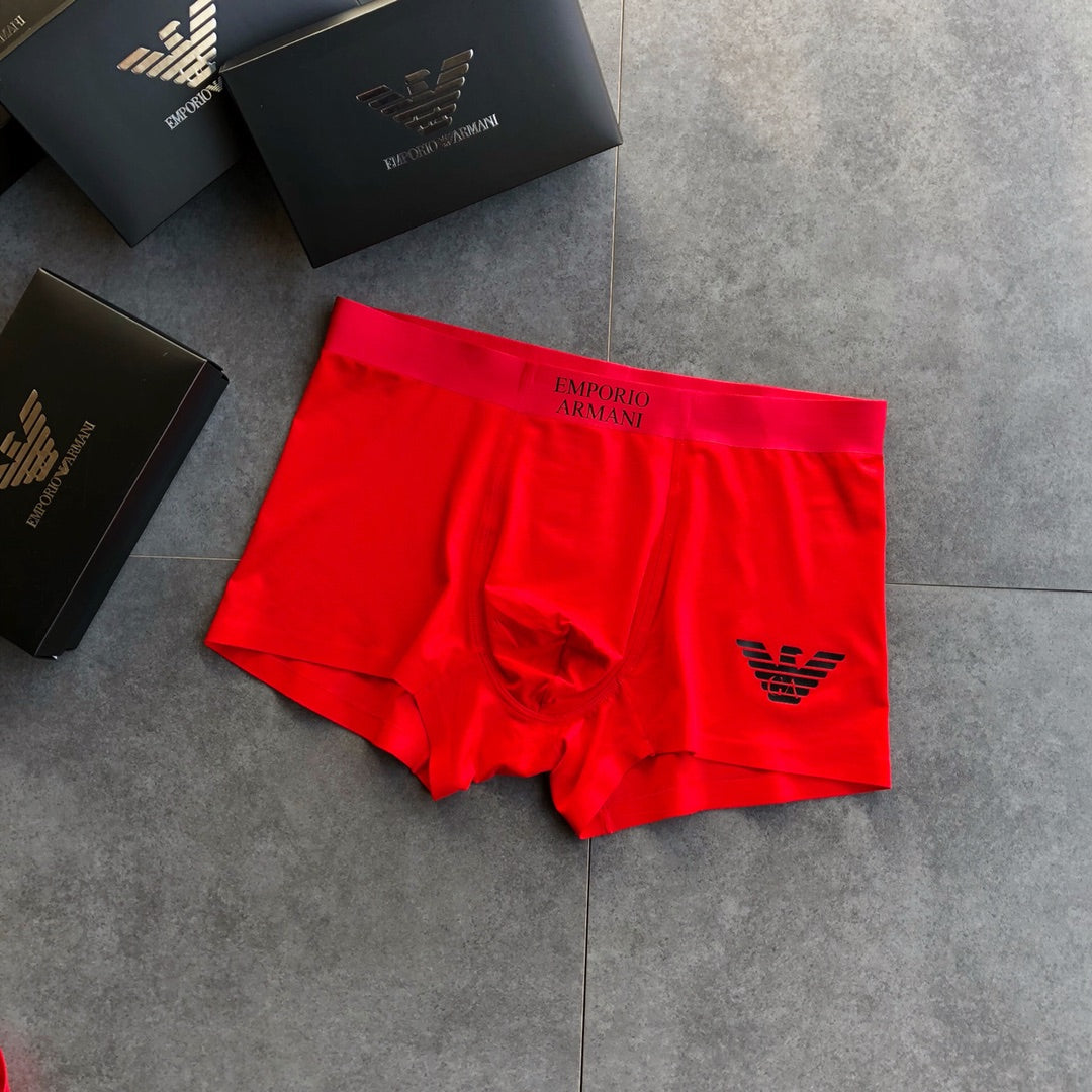 Armani Black Eagle Details Men's Boxer Briefs - 3-Piece Box