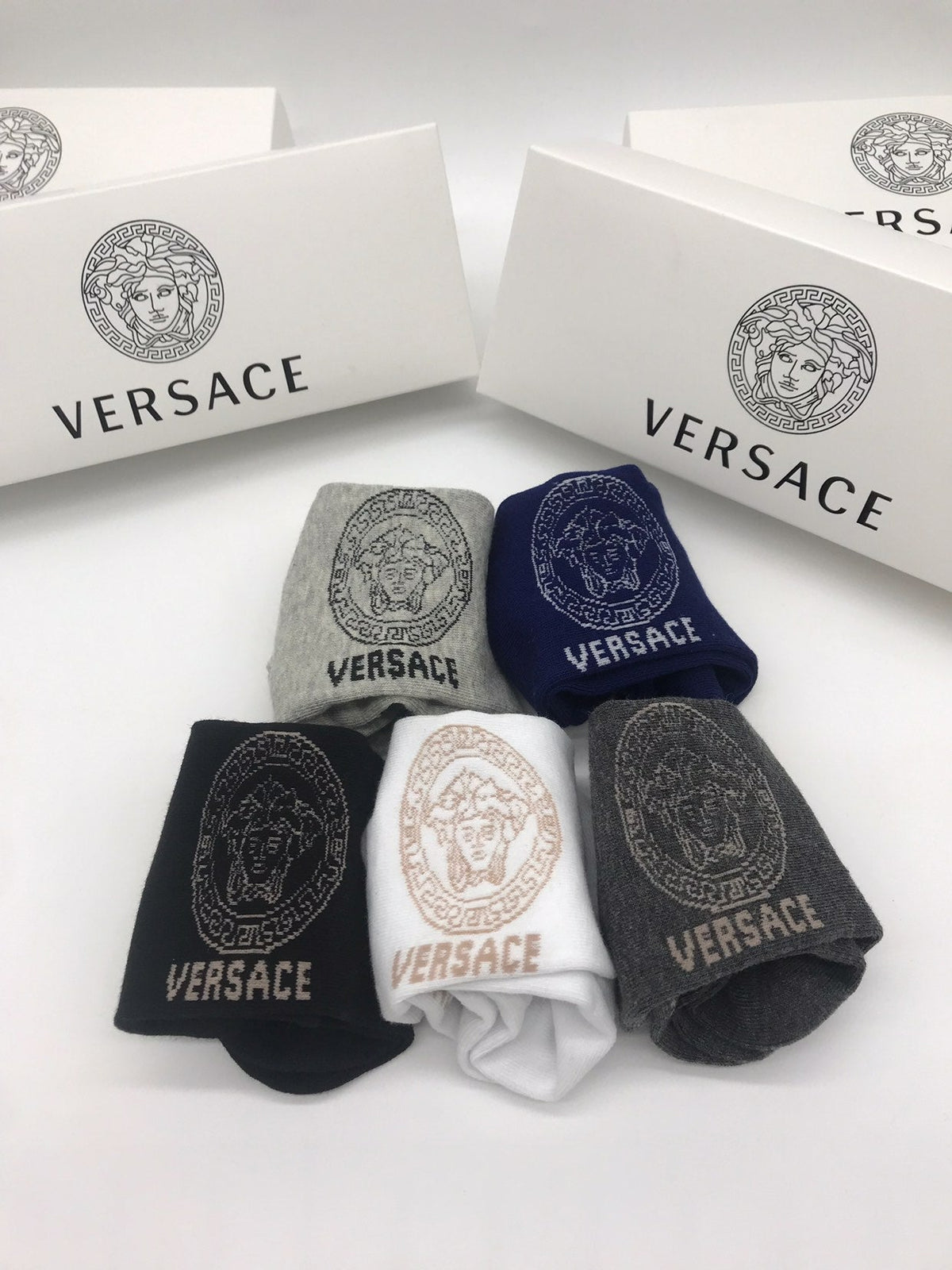 Versace Cotton Socks - 5-Pair Pack