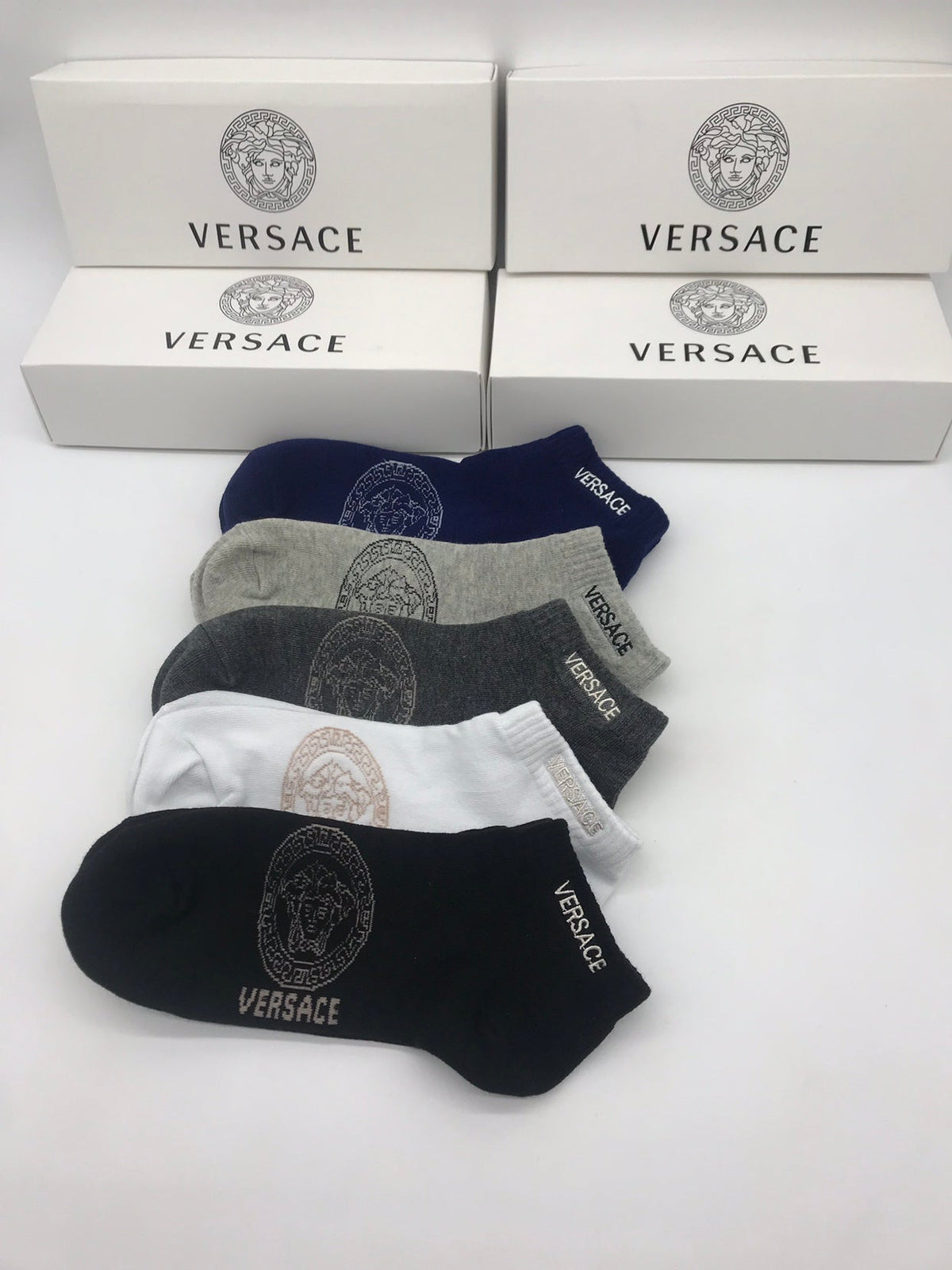 Versace Cotton Socks - 5-Pair Pack