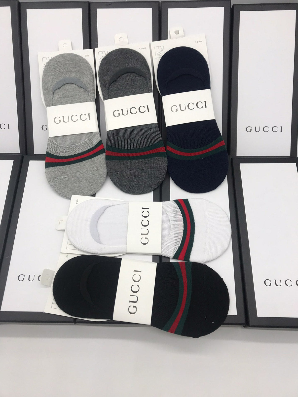 Gucci Cotton Short Socks - 5-Pair Pack