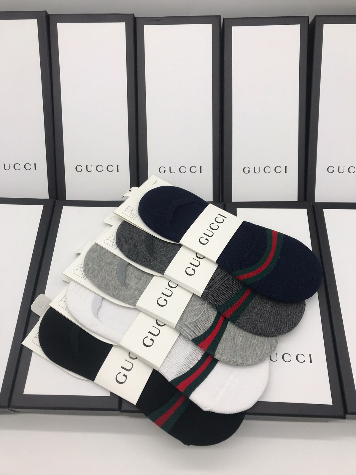 Gucci Cotton Short Socks - 5-Pair Pack