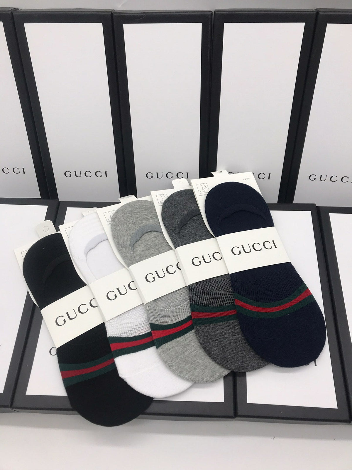 Gucci Cotton Short Socks - 5-Pair Pack
