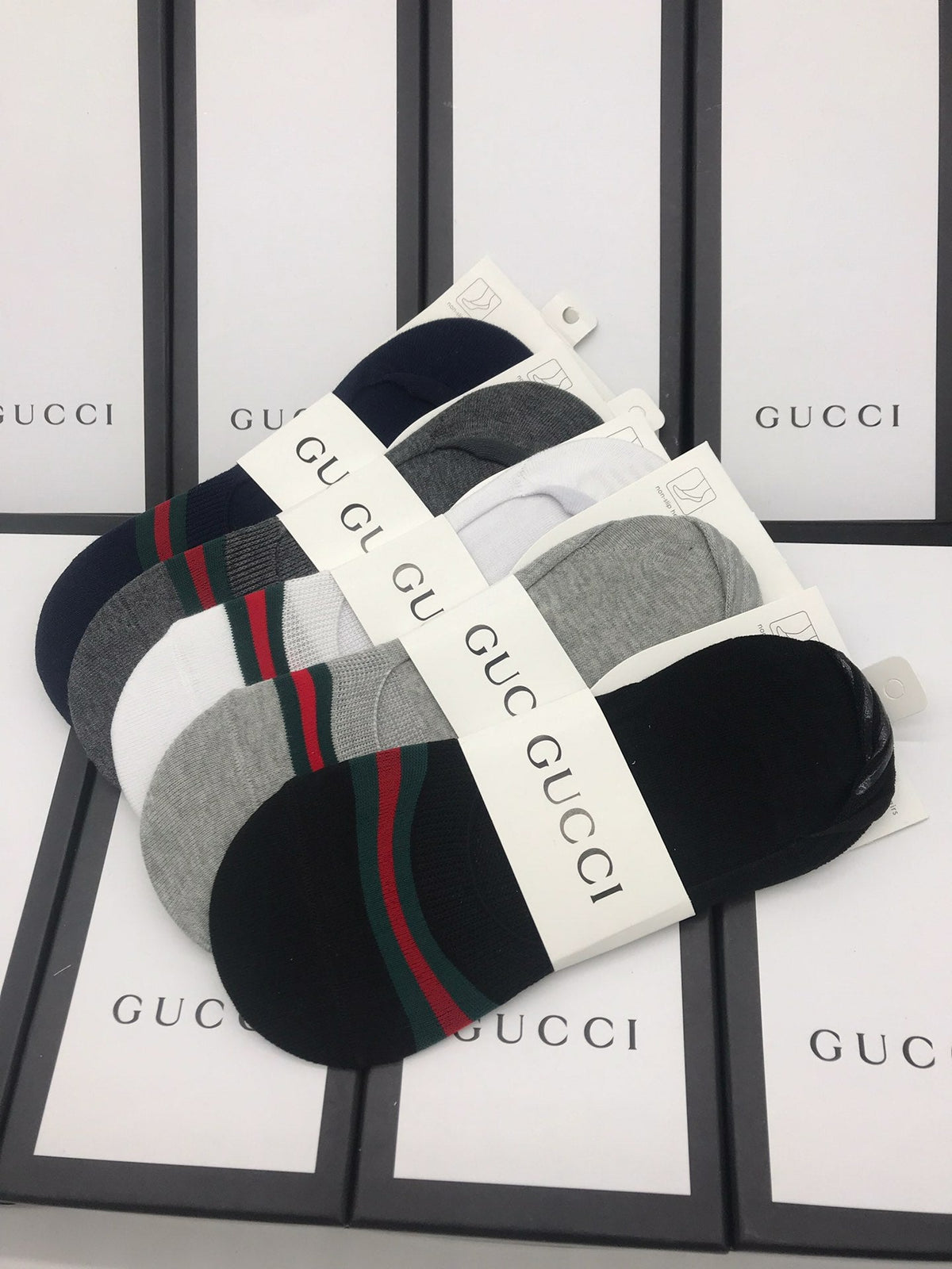 Gucci Cotton Short Socks - 5-Pair Pack