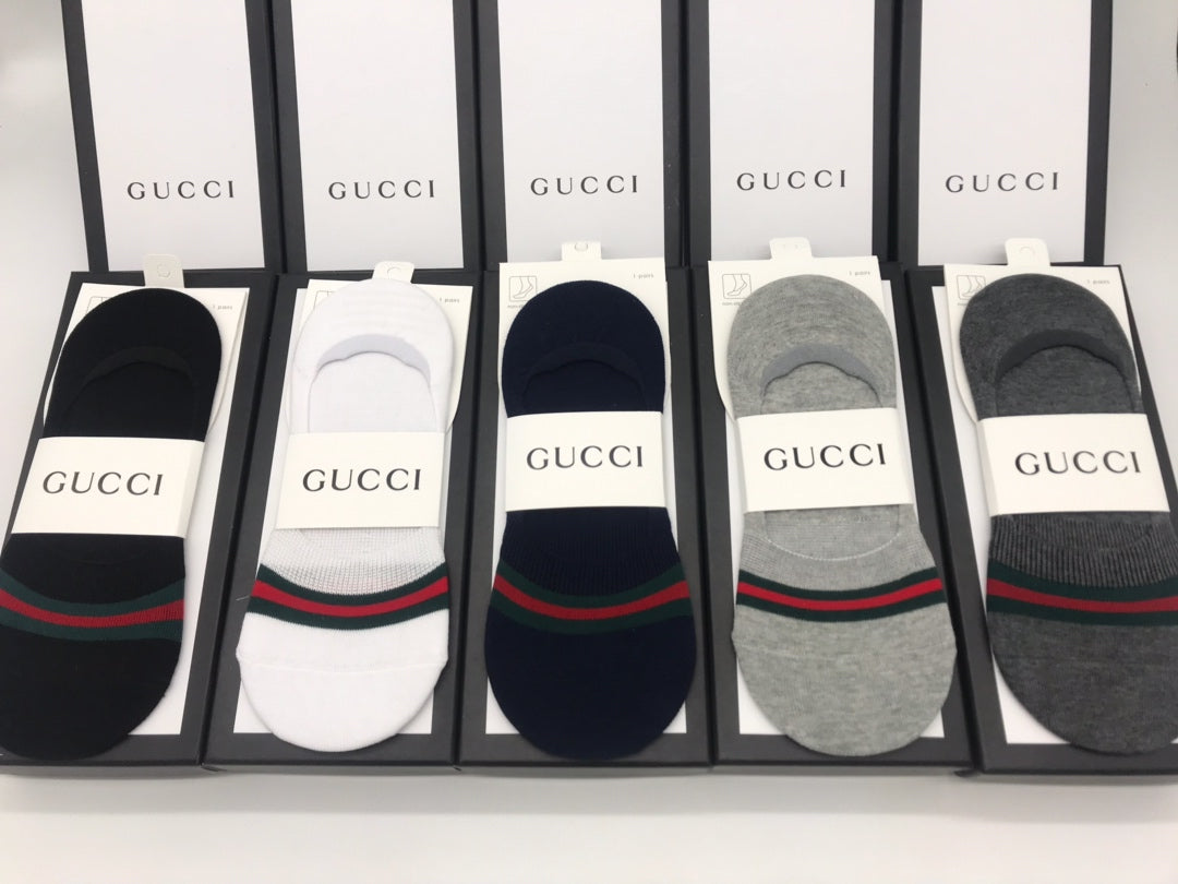 Gucci Cotton Short Socks - 5-Pair Pack