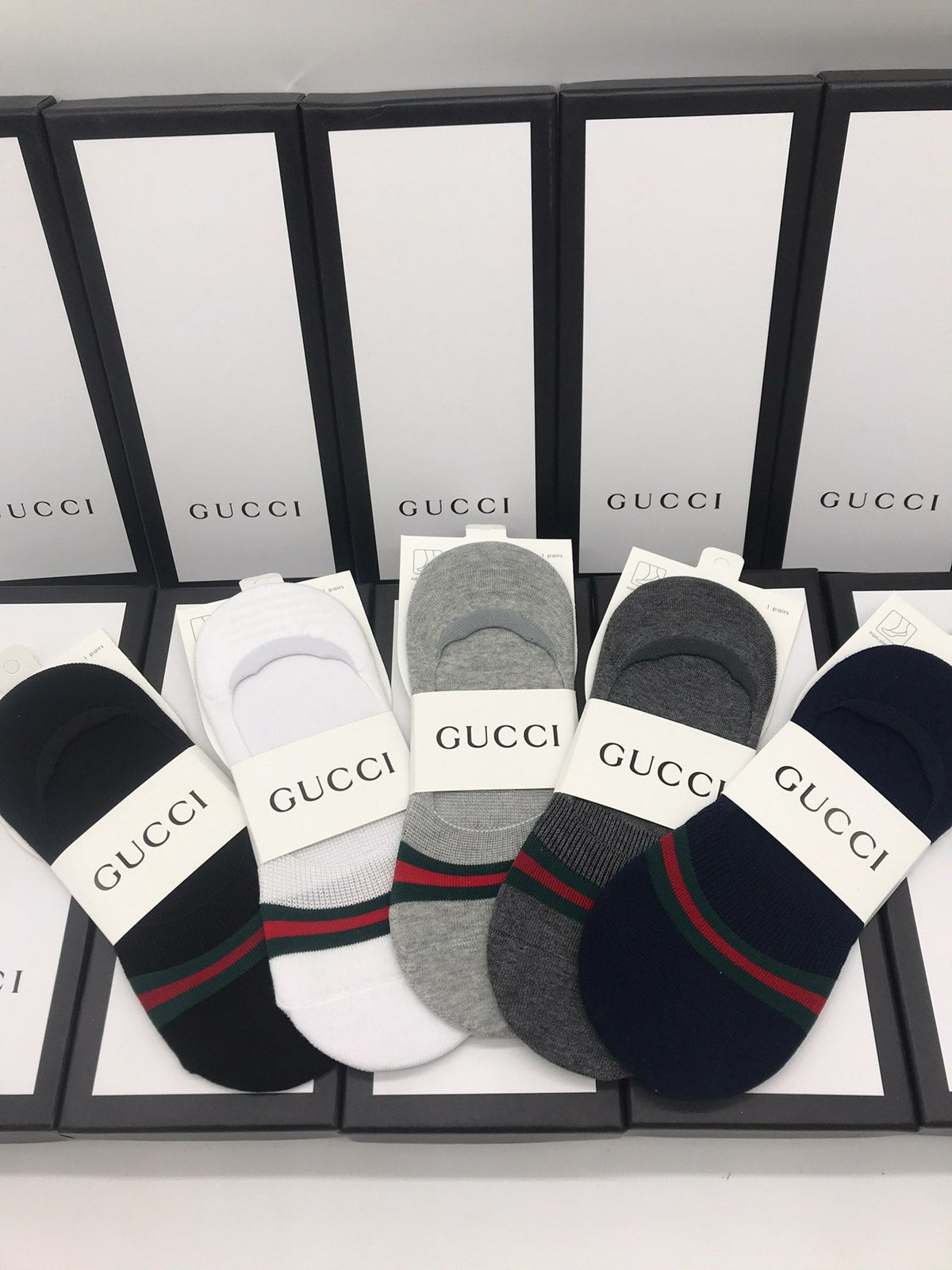 Gucci Cotton Short Socks - 5-Pair Pack
