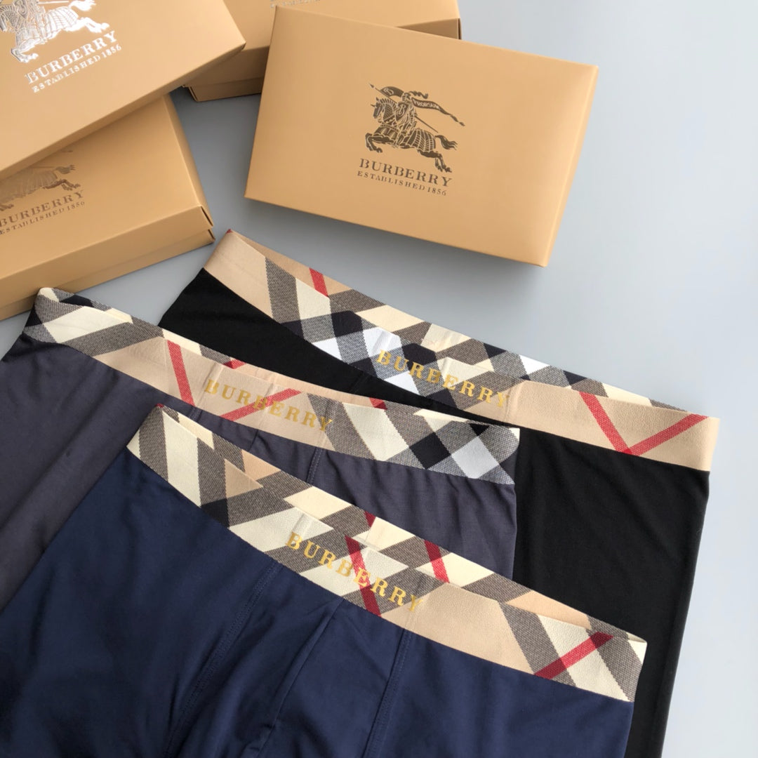 Burberry Modal Men's Boxer Briefs - 3-Piece Box