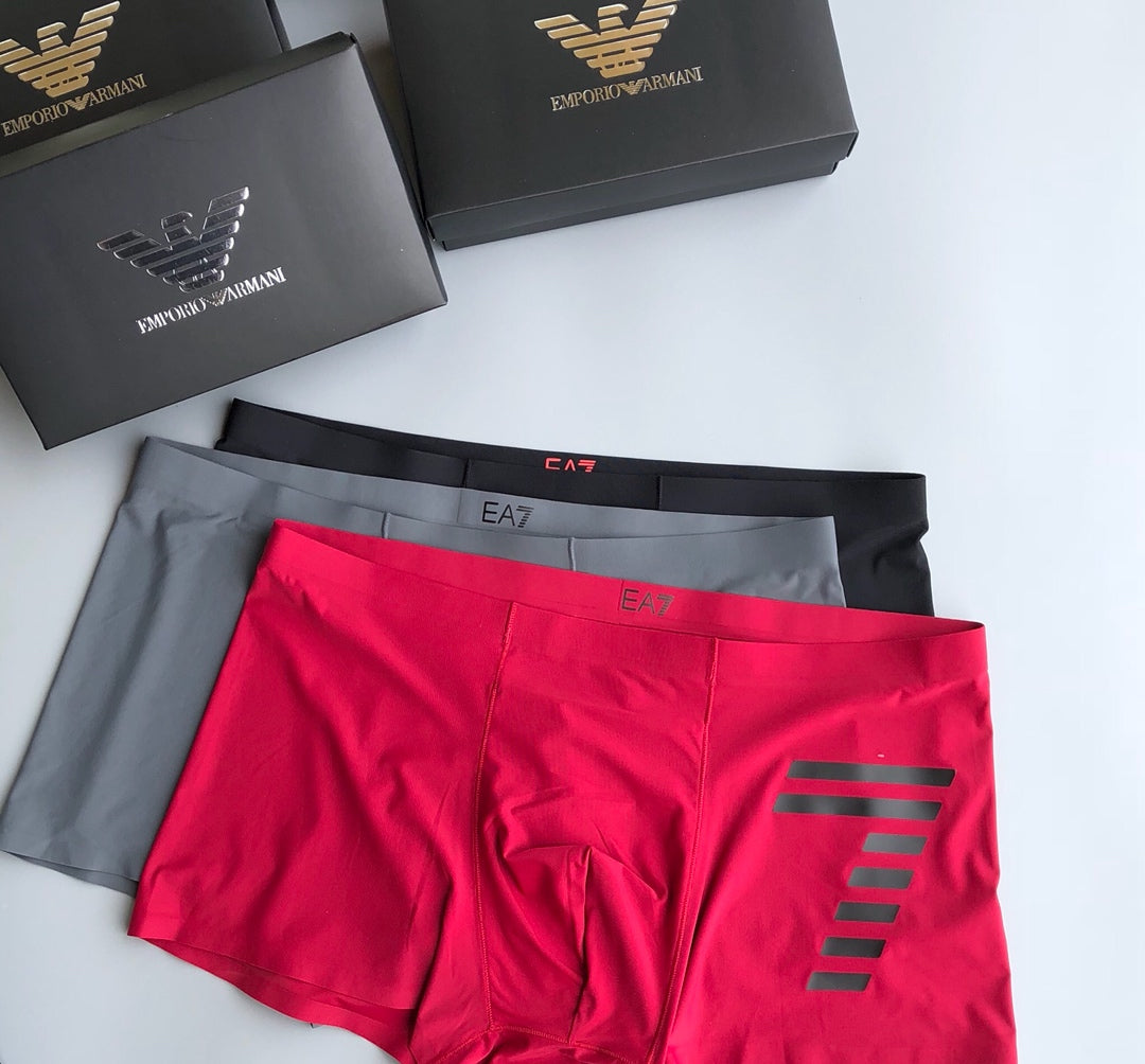 Armani Milk-Silk Men's Boxer Briefs - 3-Piece Box