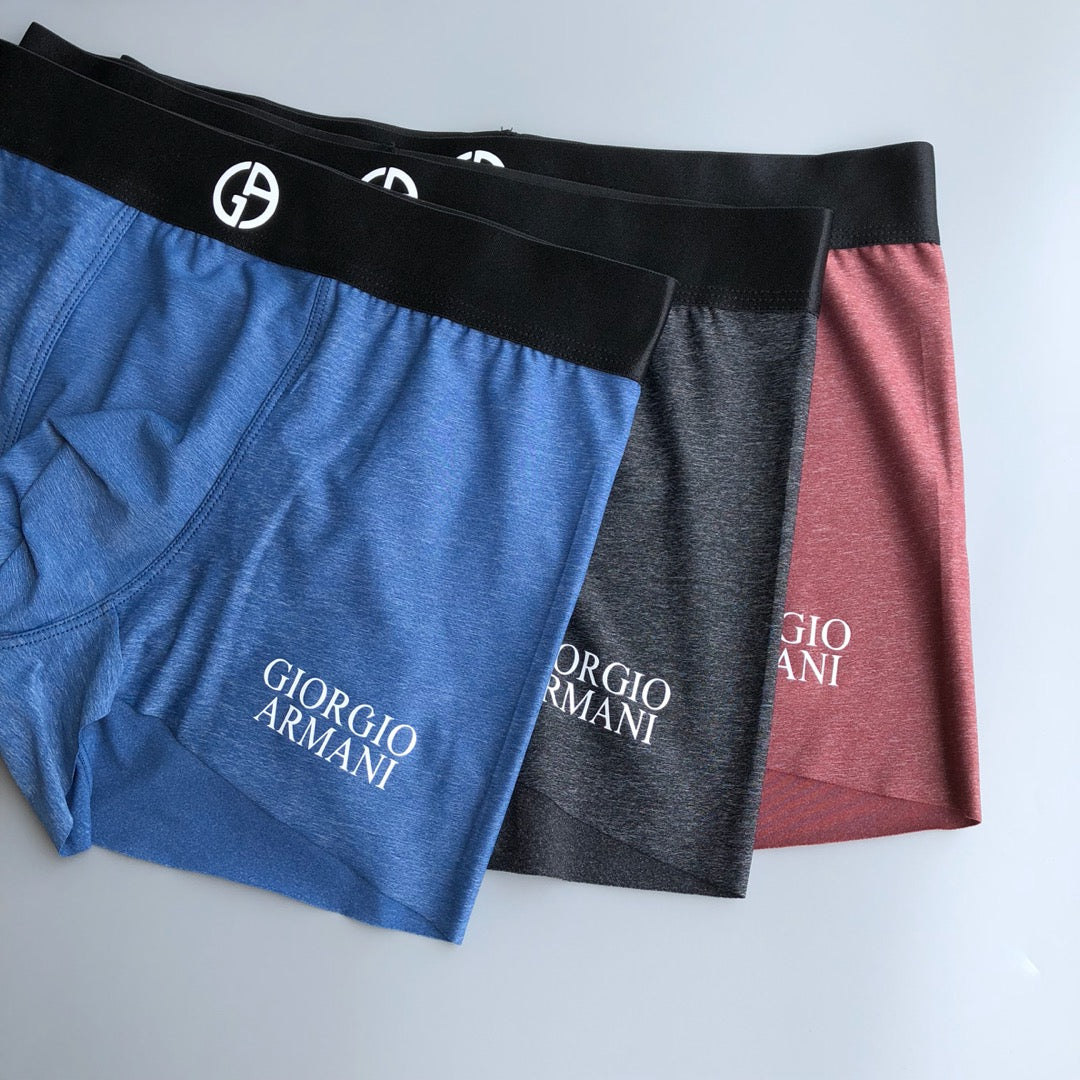 Armani Ice-Silk Men's Boxer Briefs - 3-Piece Box