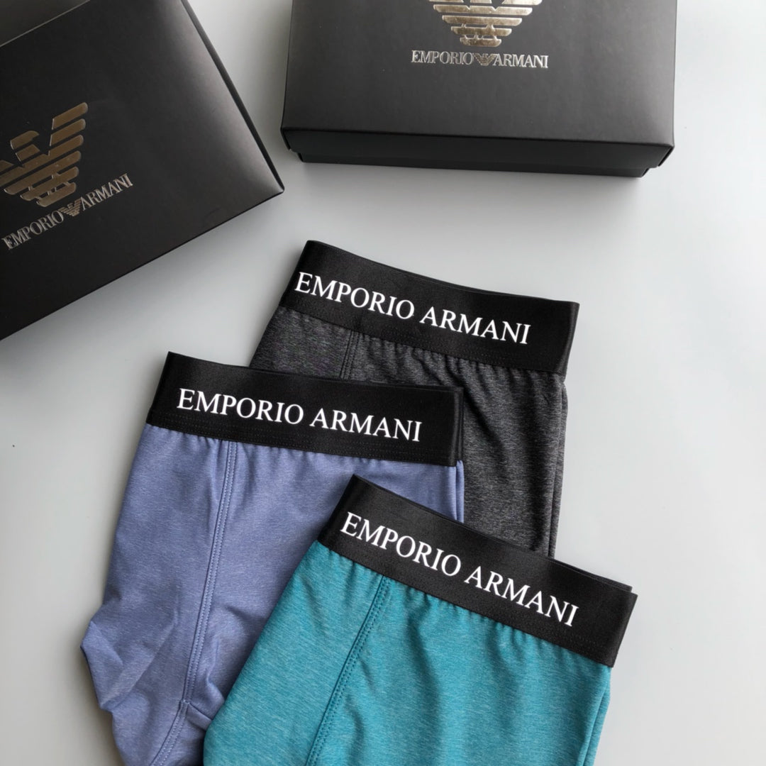 Armani Ice-Silk Men's Boxer Briefs - 3-Piece Box