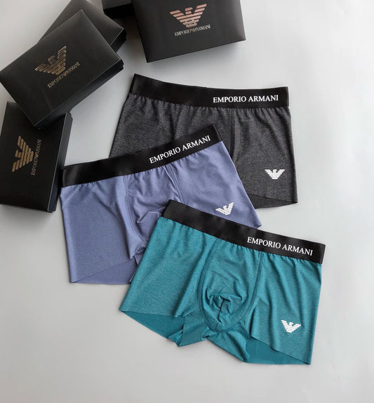 Armani Ice-Silk Men's Boxer Briefs - 3-Piece Box