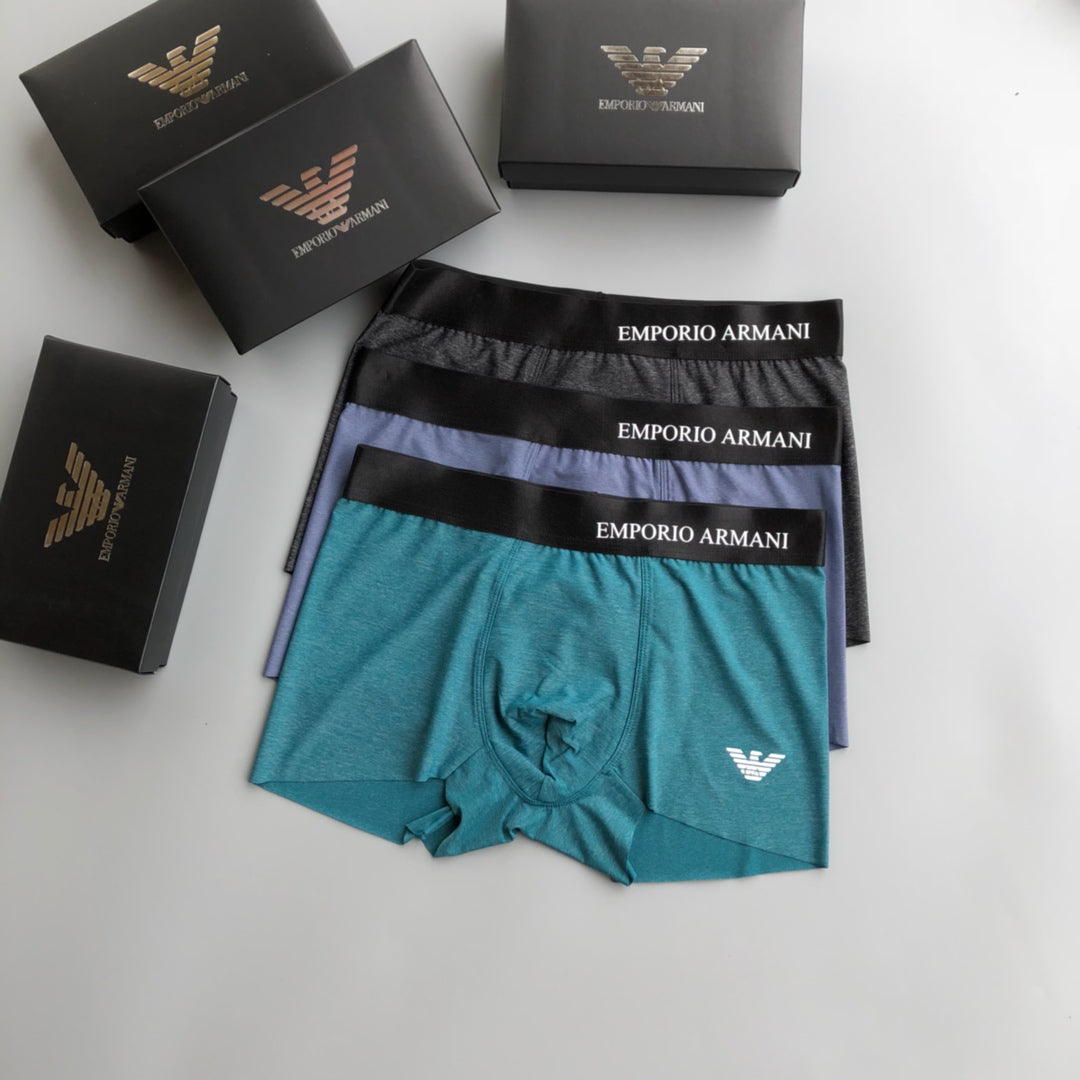 Armani Ice-Silk Men's Boxer Briefs - 3-Piece Box
