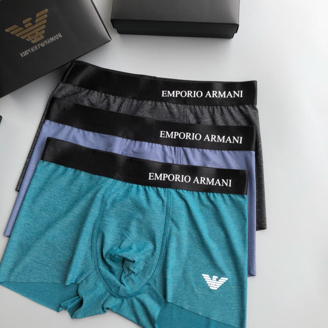 Armani Ice-Silk Men's Boxer Briefs - 3-Piece Box