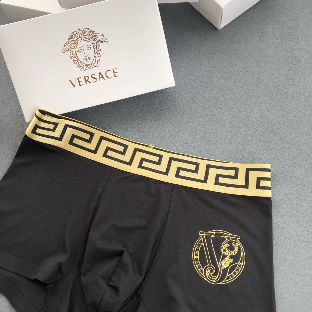 Versace Gold Roundel Boxer Briefs 3-Piece Box Collection