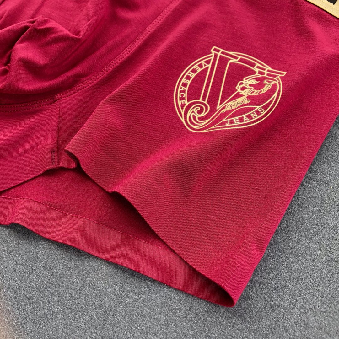 Versace Visible Waistband, Colour And Emblem Details Men's Boxer Briefs - 3-Piece Box