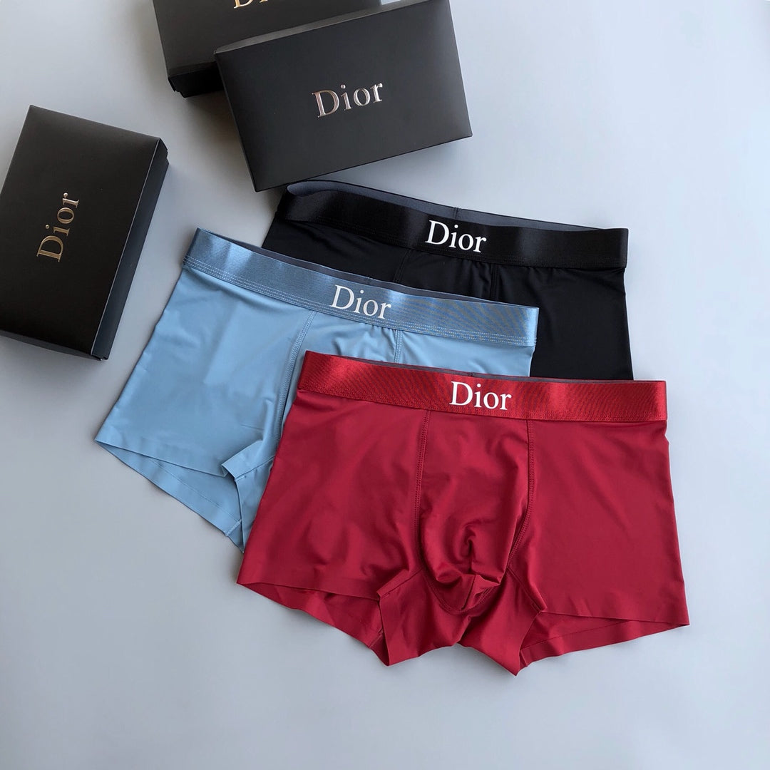 Dior Ice-Silk Men's Boxer Briefs - 3-Piece Box