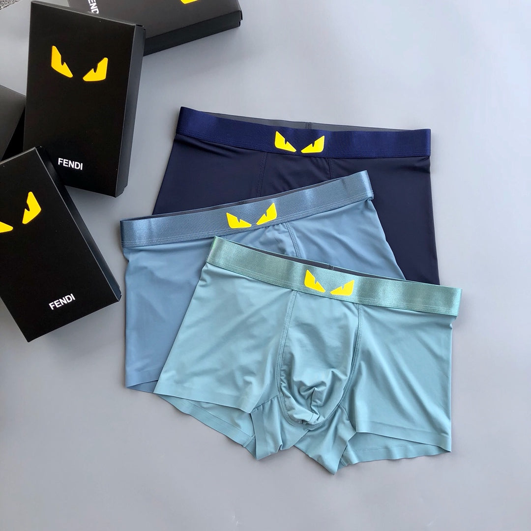 Fendi Ice-Silk Men's Boxer Briefs - 3-Piece Box