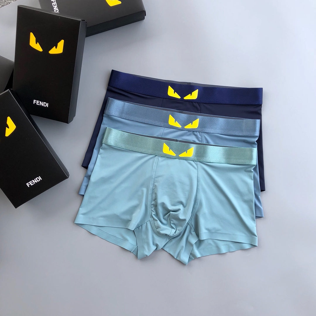 Fendi Ice-Silk Men's Boxer Briefs - 3-Piece Box
