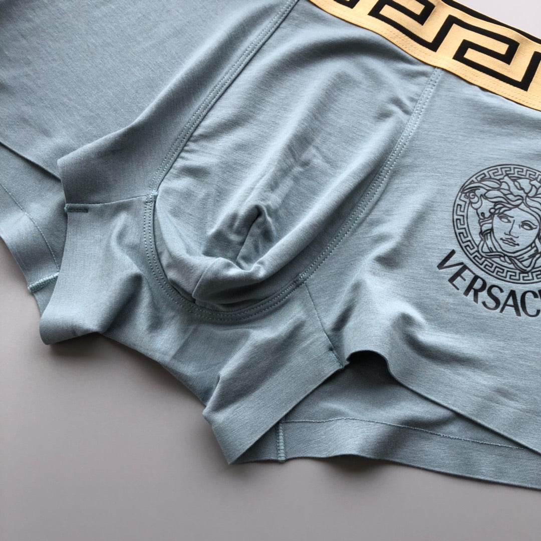 Versace Powder Blue Medusa Boxer Briefs 3-Piece Box Collection