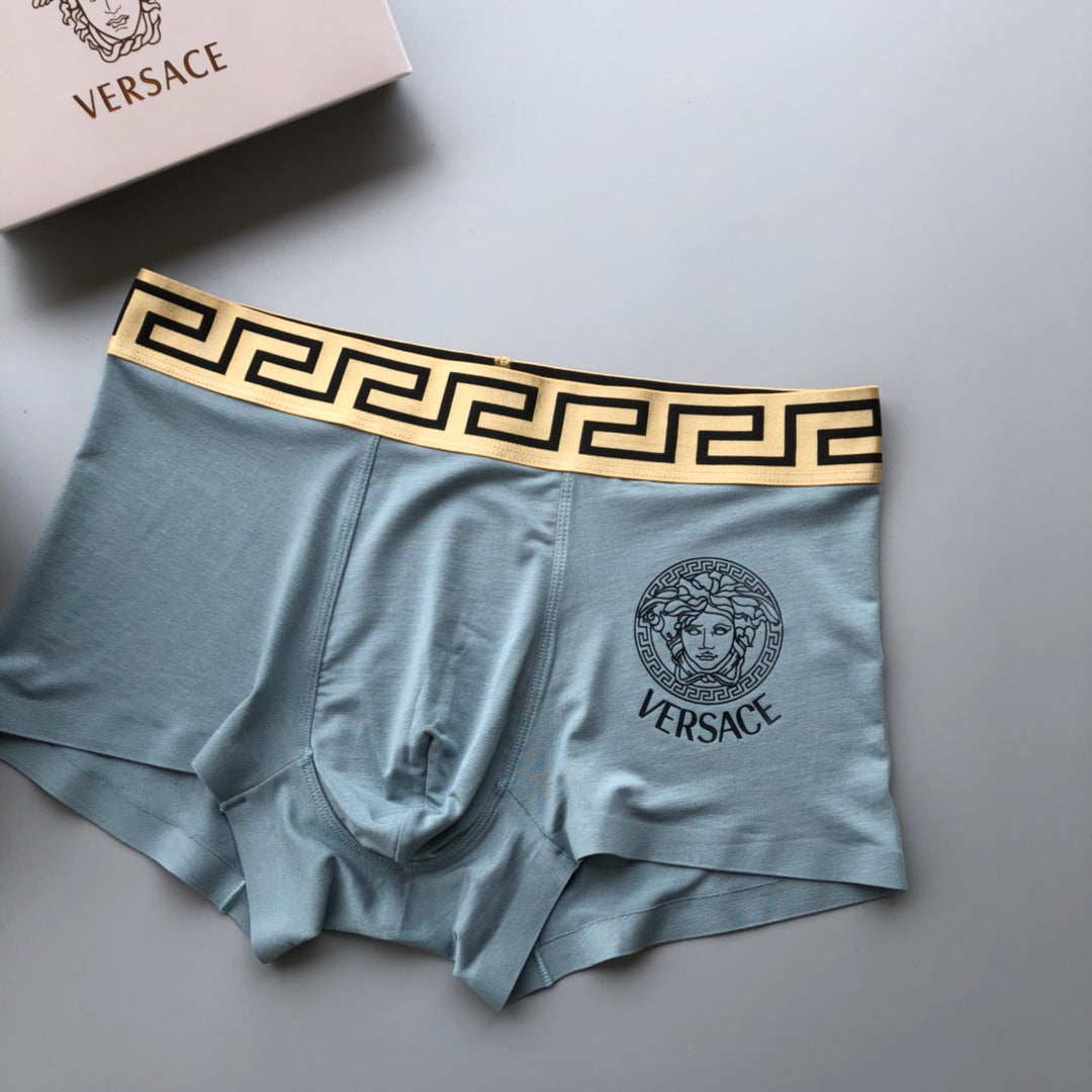 Versace Powder Blue Medusa Boxer Briefs 3-Piece Box Collection