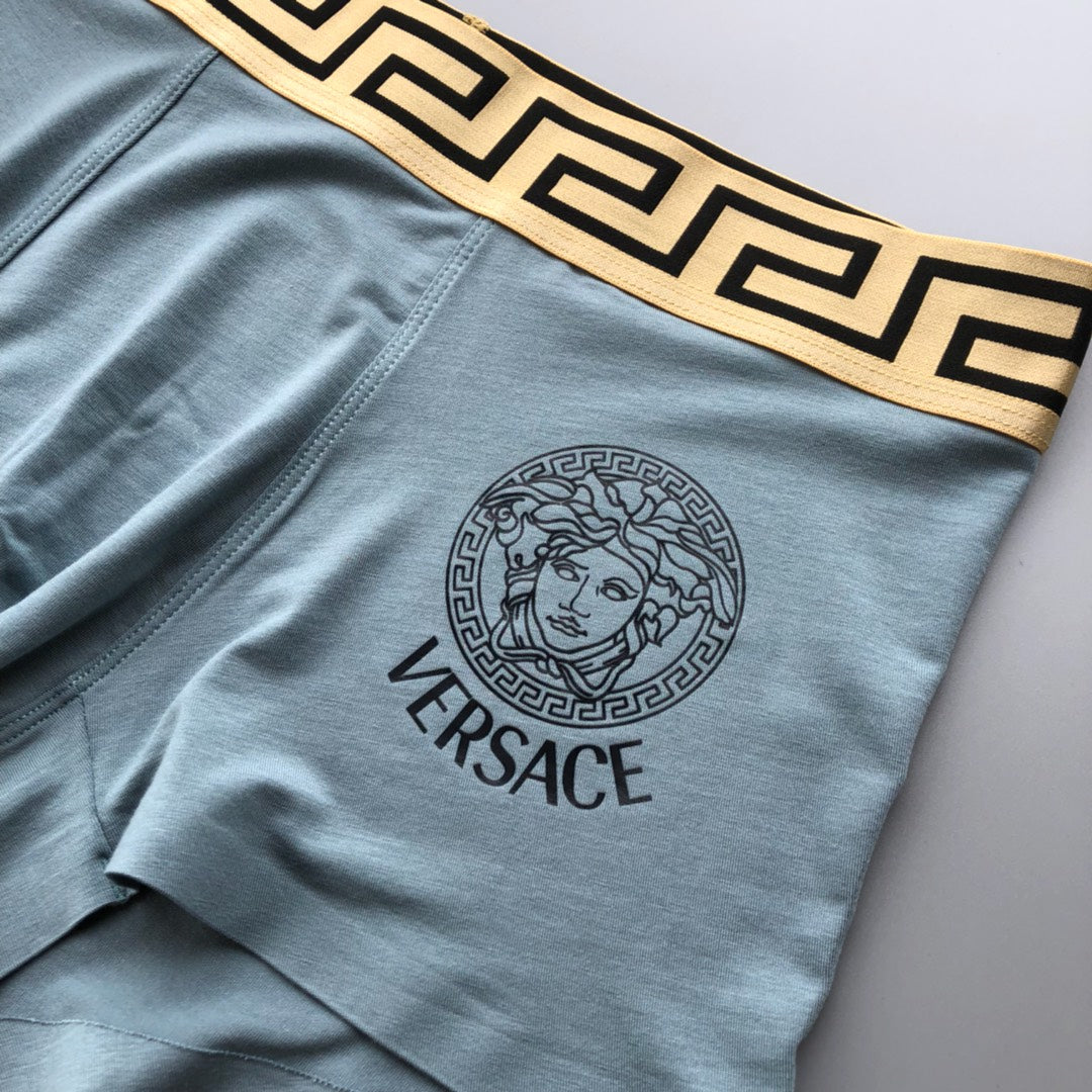 Versace Powder Blue Medusa Boxer Briefs 3-Piece Box Collection