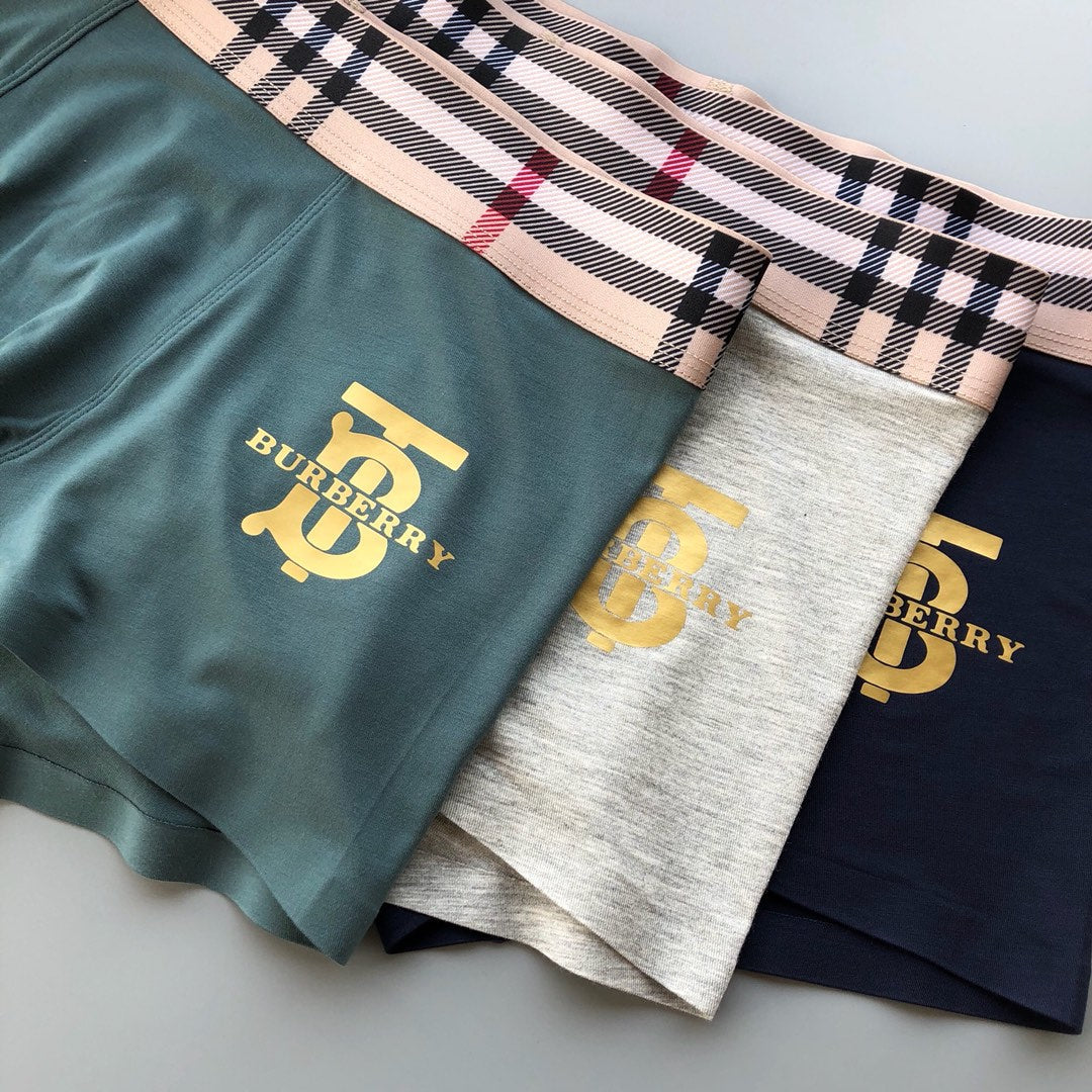 Burberry Modal Men's Boxer Briefs - 3-Piece Box