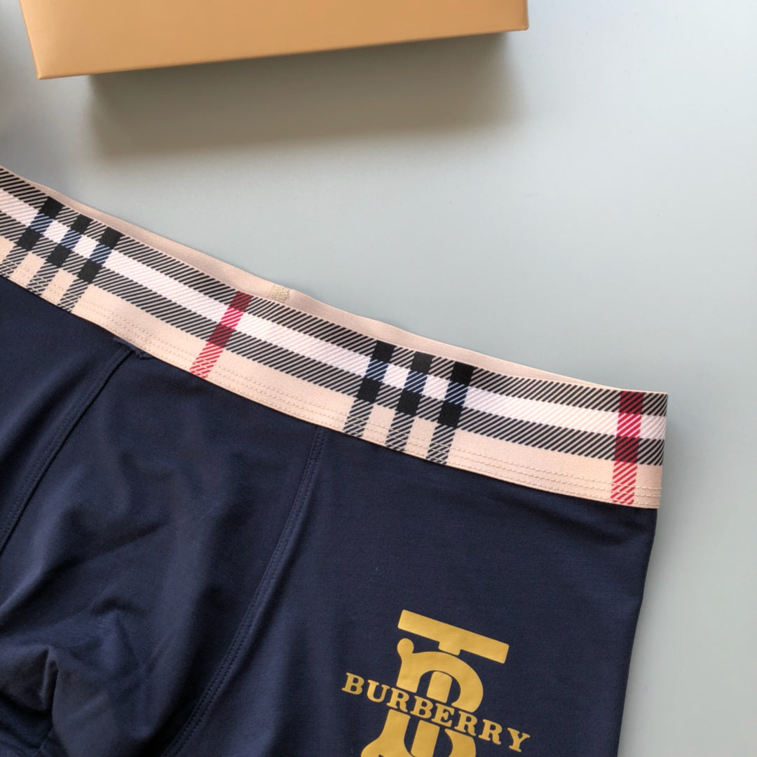 Burberry Modal-Blend Logo Detail Men's Boxer Briefs - 3-Piece Box