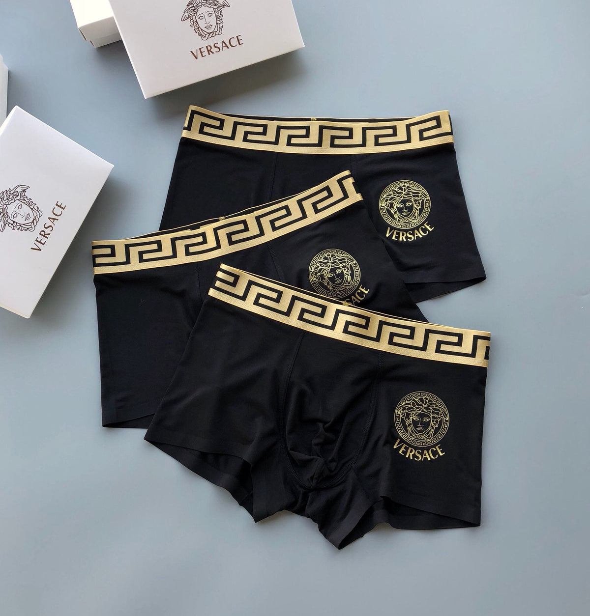 Versace Modal Short Socks - 3-Pair Pack