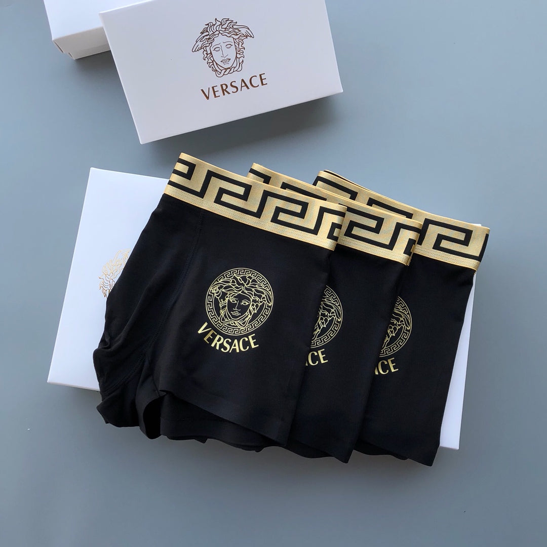 Versace Modal Men's Boxer Briefs - 3-Piece Box