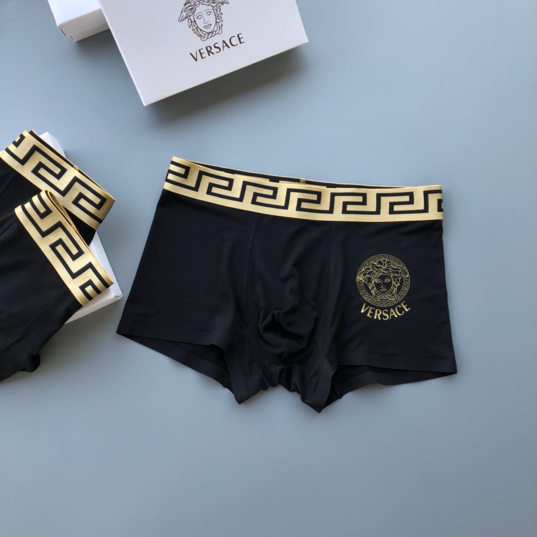 Versace Black Medusa Boxer Briefs 3-Piece Box Collection