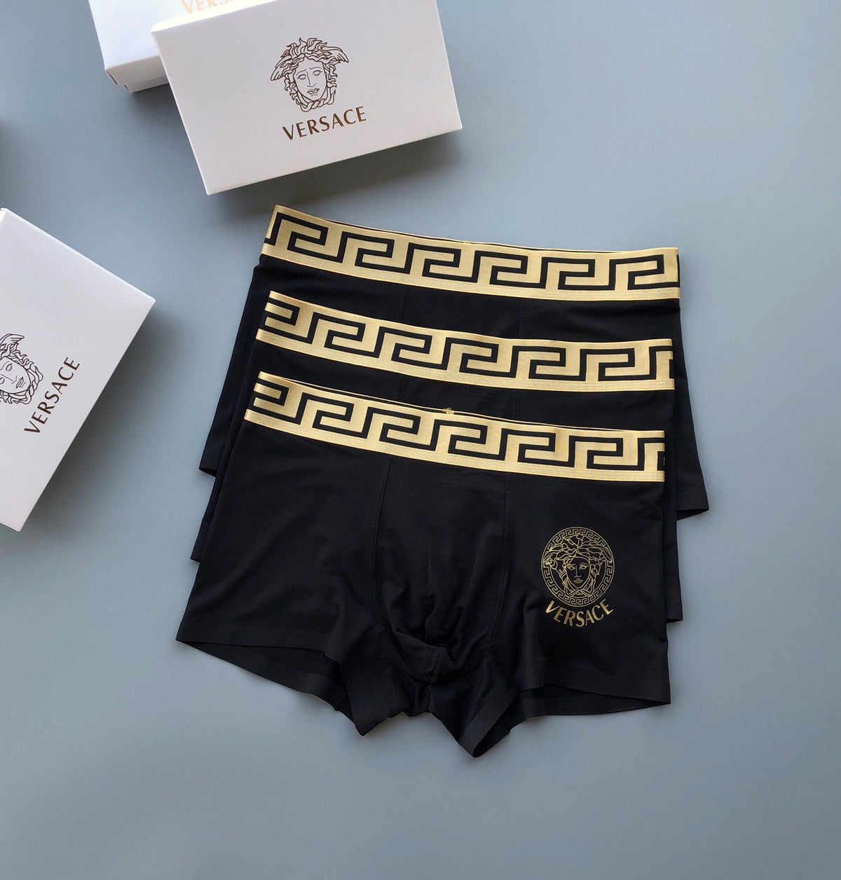 Versace Modal Men's Boxer Briefs - 3-Piece Box