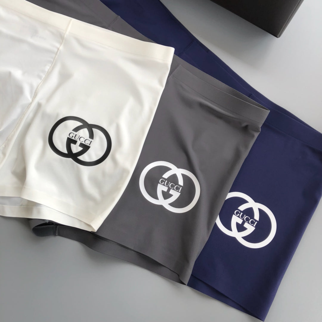 Gucci Interlocking-Logo Graphics Men's Boxer Briefs - 3-Piece Box