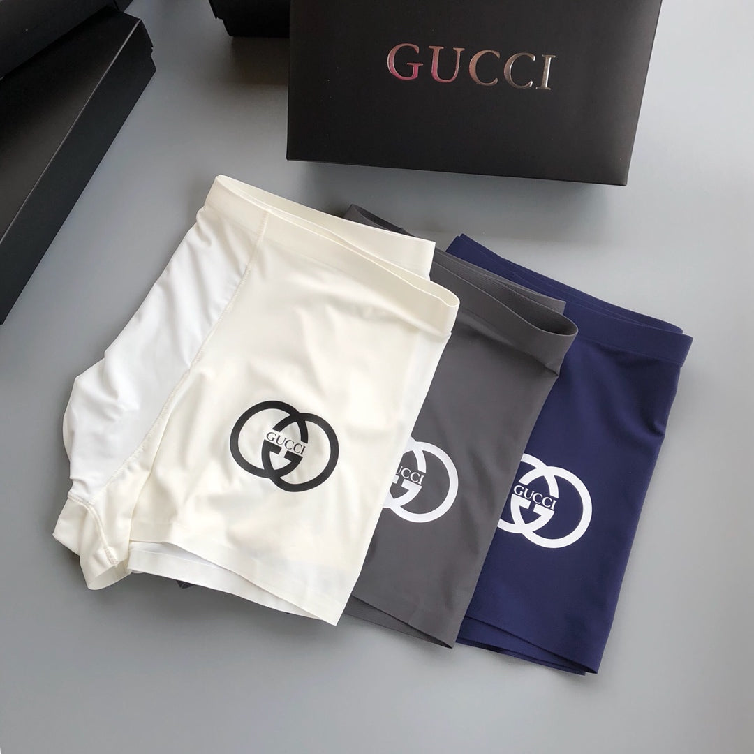 Gucci Milk-Silk Men's Boxer Briefs - 3-Piece Box