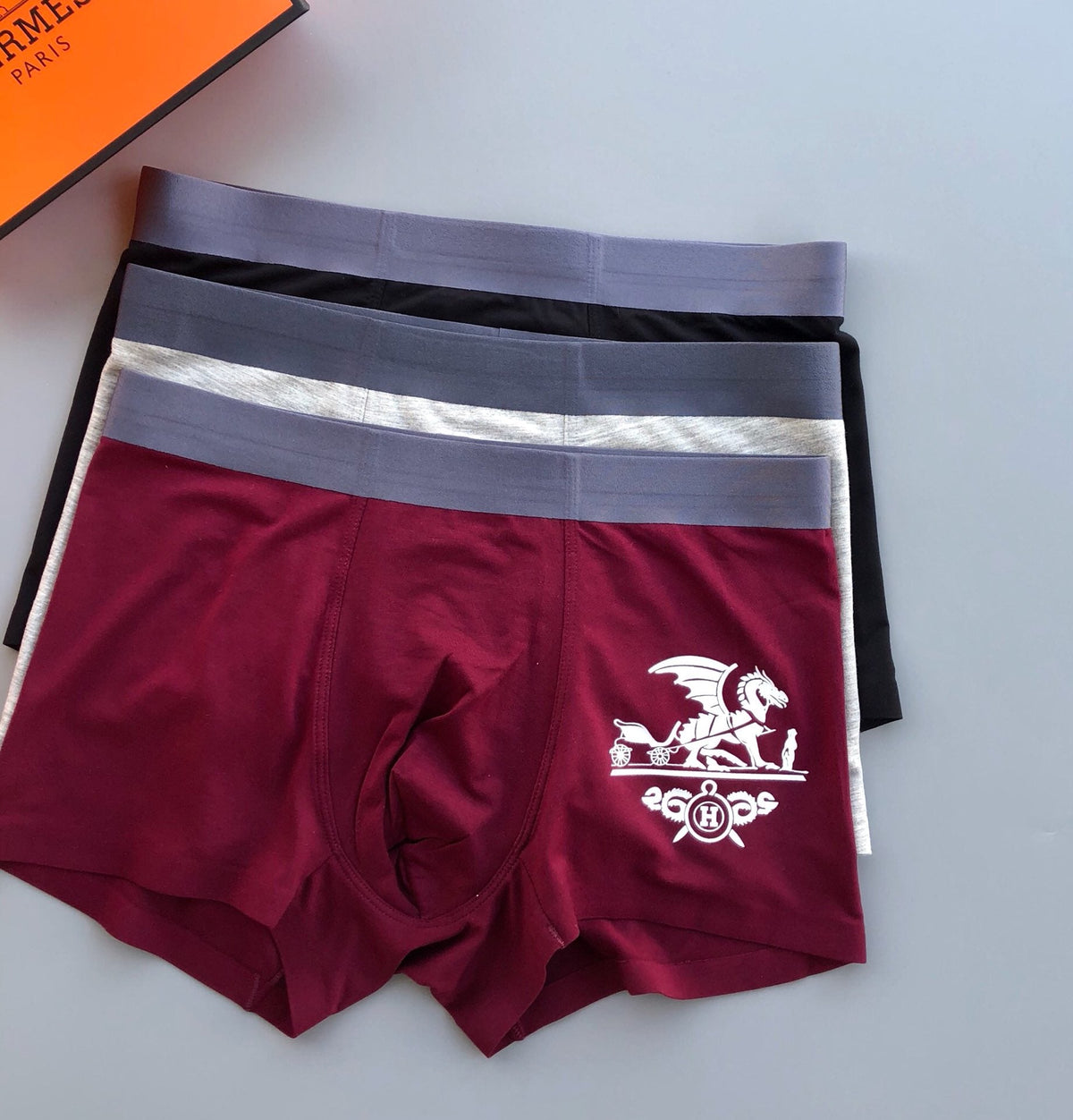Hermes Modal Men's Boxer Briefs - 3-Piece Box